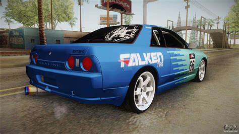 Nissan Skyline R Drift Falken For Gta San Andreas