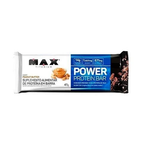 Power Protein Bar 1 Unidade de 41g Max Titanium em Promoção