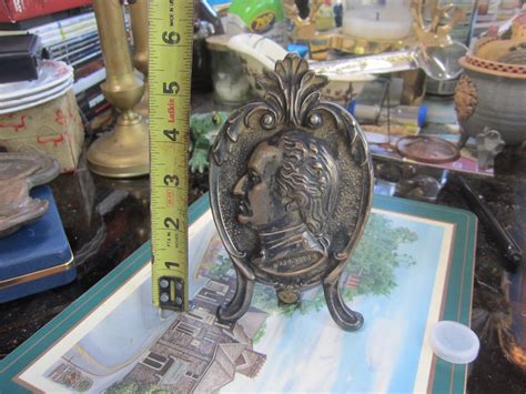 George Washington Bronze Portrait Plaque Americana Plaque