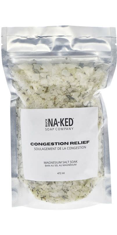 Buy Buck Naked Soap Company Congestion Relief Magnesium Salt Soak At