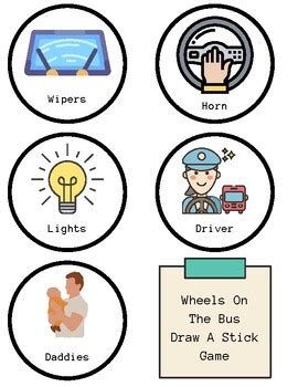 Wheels On The Bus Game by Ashton's Assortment | TPT