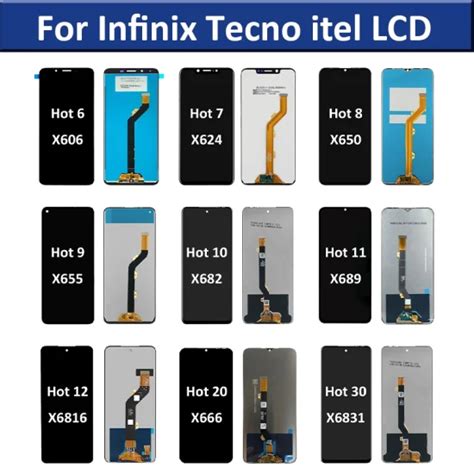 Original LCD For Infinix Tecno Itel A70 A665 Touch Screen Replacement