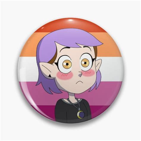 Amity Blight Lesbian Pride The Owl House Pin Button Sold By Edson