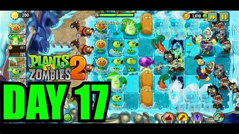 Day 17 Frostbite Caves Adventure Plants Vs Zombies 2 Pvz2 Youtube