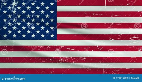 Bandeira Grunge Estados Unidos Bandeira Americana Textura Grunge