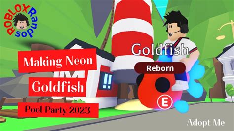 Making Neon Goldfish In Adopt Me Roblox Youtube