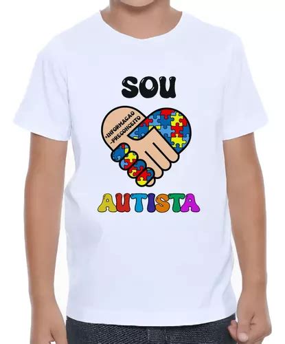 Camiseta Infantil Sou Autista Personalizada Camisa Autismo