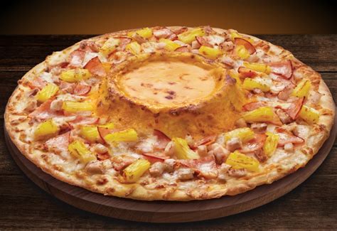 Cheese Volcano Hawaiian Paradise Dominos Pizza