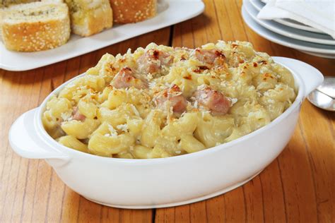 Baked Macaroni And Cheese With Ham Recipe Sauder S Eggs