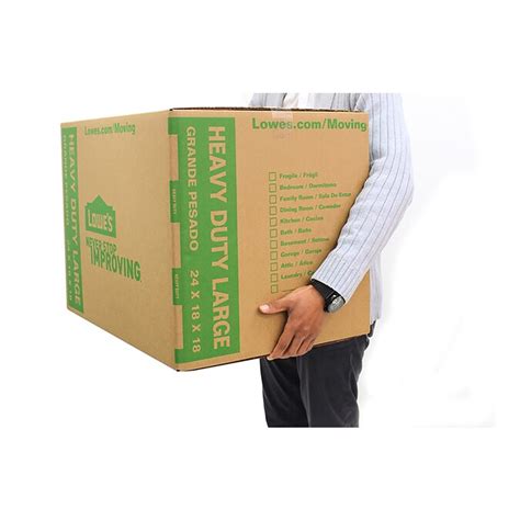 24 In W X 18 In H X 18 In D Moving Box Classic Large Heavy Duty Cardboard Moving Boxes In The