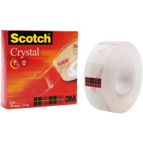 3m™ Ft510030602 600 Crystal Clear Tape 19mm X 33m Rapid Online