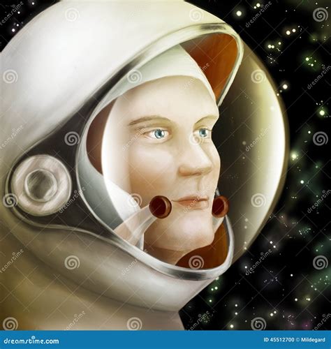 Astronauta En Espacio Stock De Ilustración Ilustración De Cielo 45512700