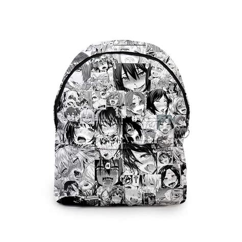 Anime Kawaii Hentai Backpacks Men Women Ahegao School Bags Travel 3d Print Teenage Notebook