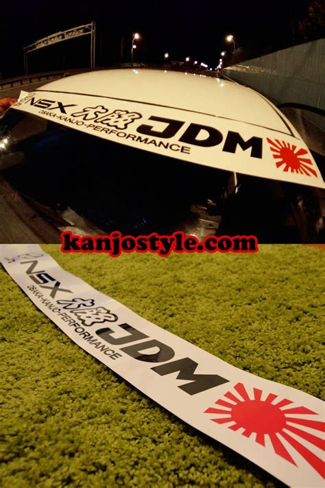 Nsx Osaka Jdm Windshield Banner Kanjo Custom Racing Decals And