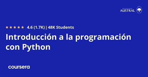 Introducción a la programación con Python Coursera