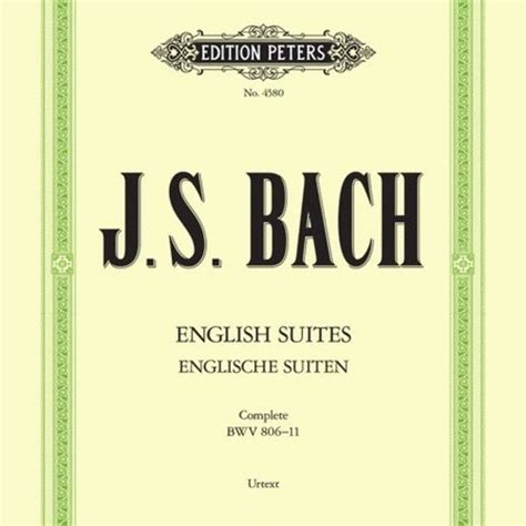 J S Bach English Suites Bwv Pianoworks Inc