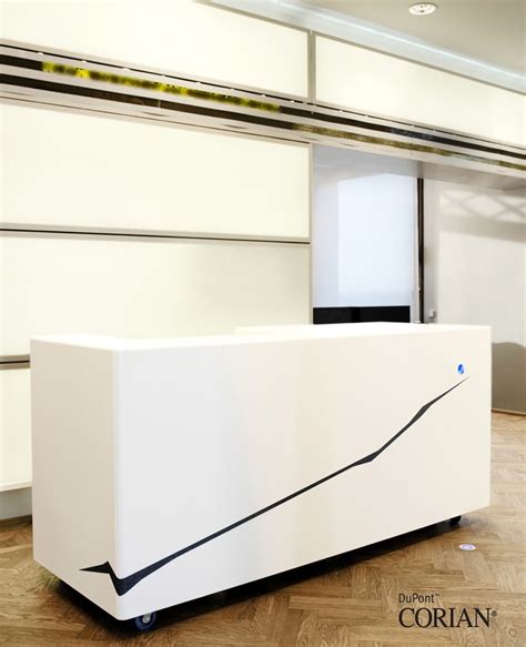 Acrylic Solid Surface Reception Desks Deeley Fabrications Mk