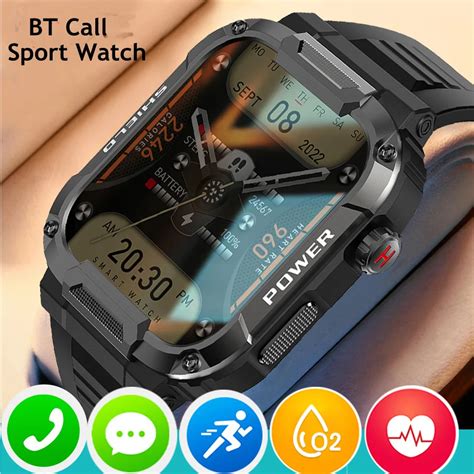 Reloj Inteligente Militar Resistente Para Hombre Pulsera Deportiva