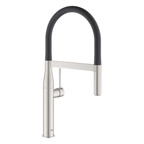 Grohe Grohe Essence Professional Pull Out Supersteel Black Tap