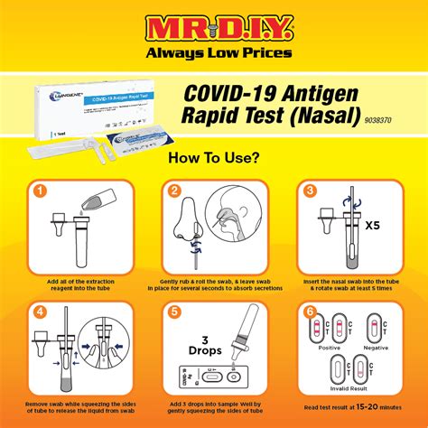 Mr Diy Clungene Covid Antigen Rapid Test Nasal Mr Diy