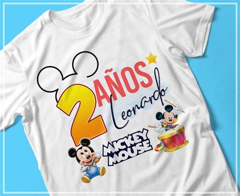 Plantillas Para Sublimar Playeras De Cumplea Os Mickey Y Sus Amigos