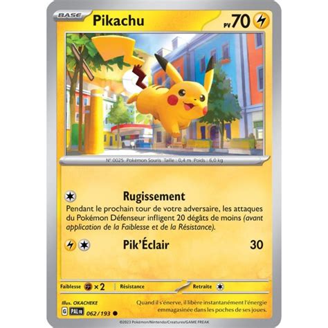 Pikachu 062 193 Carte Pokémon Commune Neuve VF