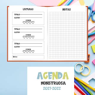 Agendas Escolares 2021 2022 En A5 Para Imprimir Artofit