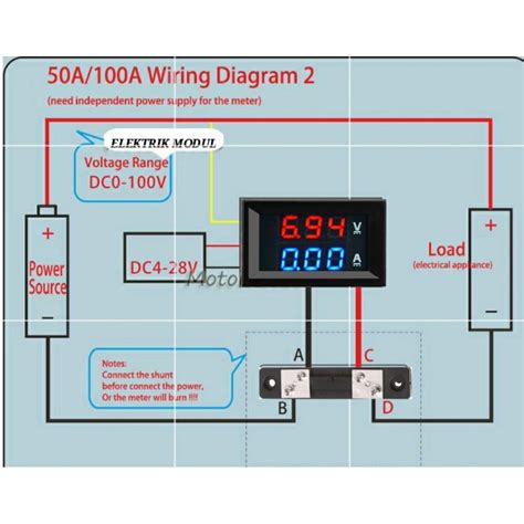 Jual Voltmeter Meter Digital Volt Ampere Meter Digital 50a 100v Dual Combo Shopee Indonesia