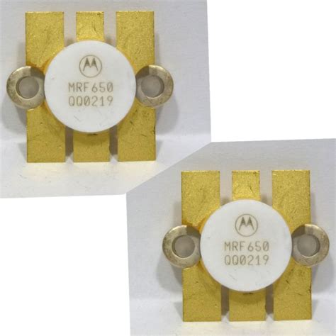 Mrf Motorola Npn Silicon Rf Power Transistor V Mhz W