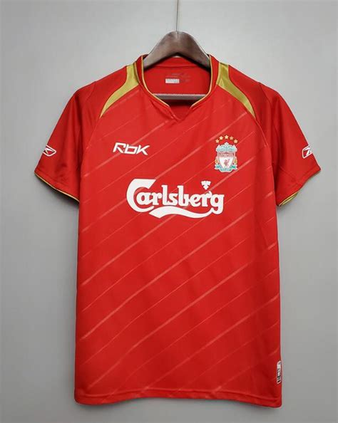 Us 3500 Retro Jersey 2005 2006 Liverpool Home Red Soccer Jersey