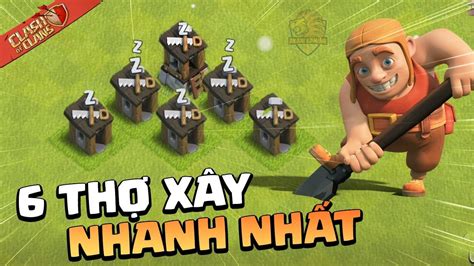 Hướng Dẫn Lấy Thợ Xây Thứ 6 Cách Mở Lều OTTO NHANH NHẤT Clash of