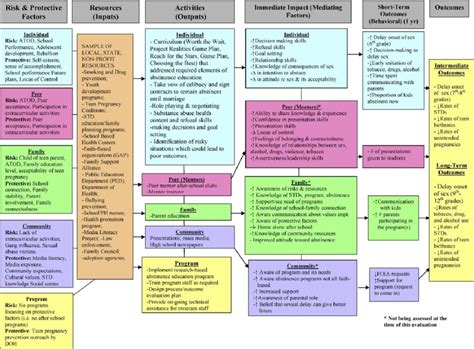 Program Evaluation Logic Model Template