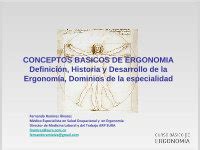 Pdf I Conceptos Basicos De Ergonomia Definicion Historia Desarrollo