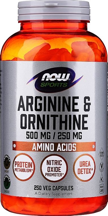 Now Foods L-Arginine & Ornithine - Amio Acids "L-Arginine & Ornithine ...