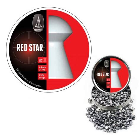 Lata De Balines Bsa Red Star Calibre Mm M Ximo Impacto