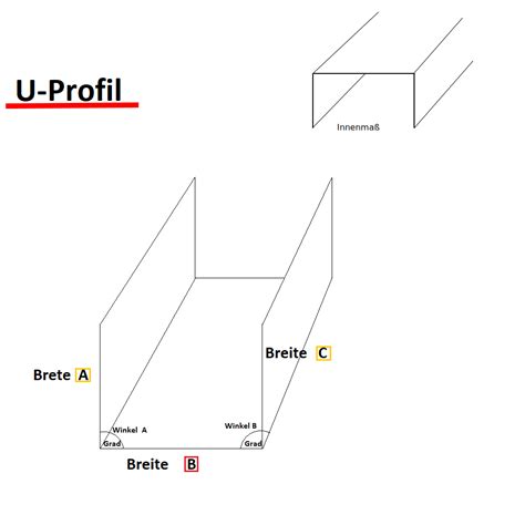 Aluminium U Profil Ral Anthrazitgrau Einfassprofil Grau Mm