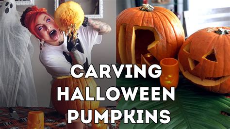 Carving Halloween Pumpkins Youtube