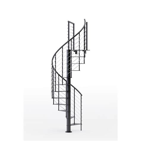 Mylen Stairs Hayden Black Interior In Diameter Fits Height In