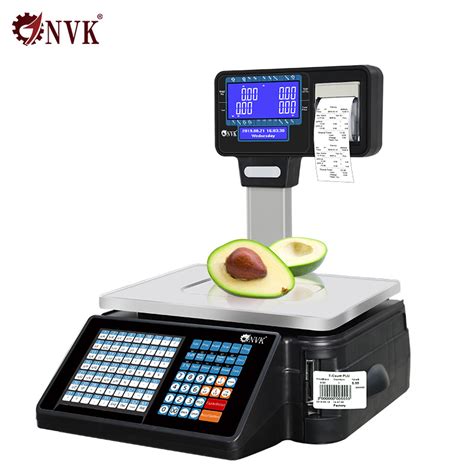 New 30kg Digital Electronic Weighing Scale With Printer For Supermarket Retail Barcode Label