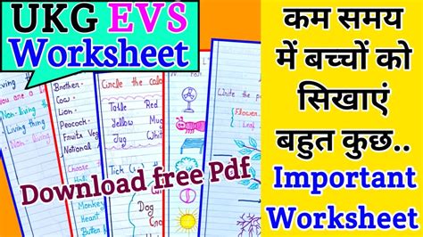 Ukg Evs Worksheet Ukg Evs Worksheet 2023 24 Evs Worksheet Class Ukg Evs Worksheet Evs Worksheet