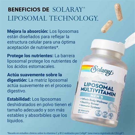 Liposomal Multivitamin Men S Solaray Caps Vivo Natural