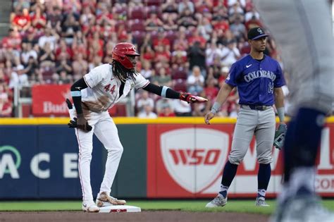 Photos Cincinnati Reds Prospect Rece Hinds Dazzles In Mlb Debut