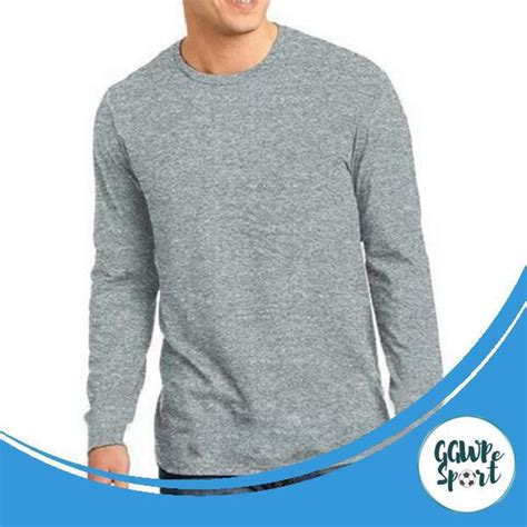 Kaos Polos Lengan Panjang Cotton Combed S Katun Pria Longsleeve Warna