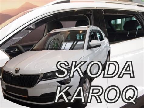 Deflectores De Viento Heko Para SKODA KAROQ 2017 4 Piezas Delanteros