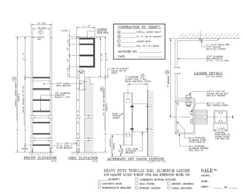 Aluminum Access Ladder Dwg Thousands Of Free Autocad Drawings