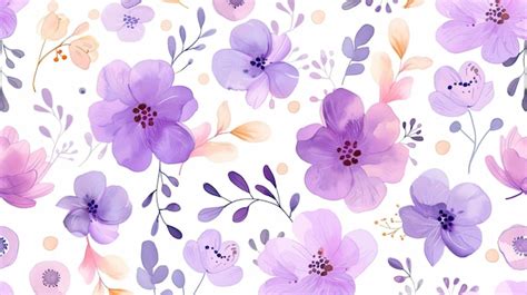 Watercolor Seamless Pattern With Spring Floral Bouquets Generated With