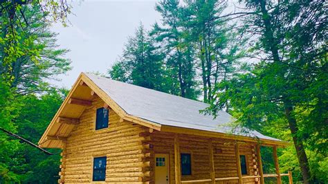 Amish Log Cabin 24x32 Walk Through New York Youtube