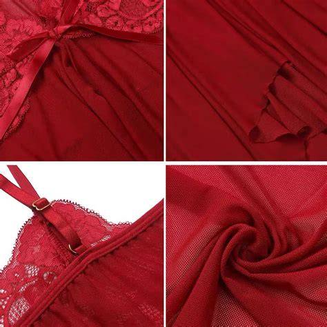 Transparent Babydoll G String Lace Lingerie Oh La Chic