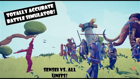 Tabs Sensei Vs All Units Totally Accurate Battle Simulator Youtube