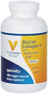 Amazon Biocell Collagen II With Hyaluronic Acid 1000mg Supports